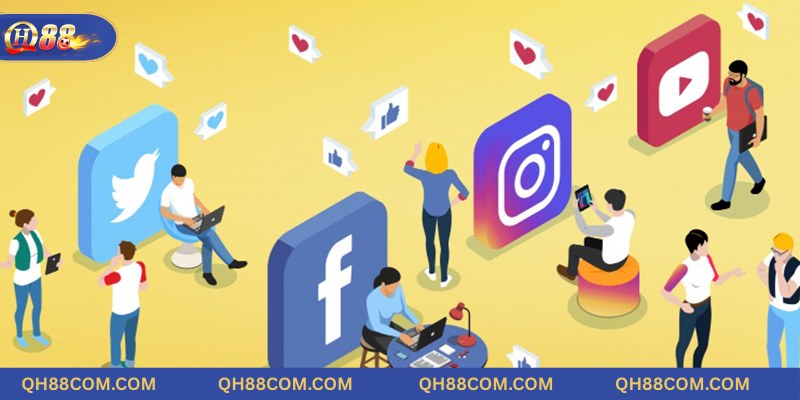 Kết nối với nền tảng qua các kênh mạng xã hội phổ biến