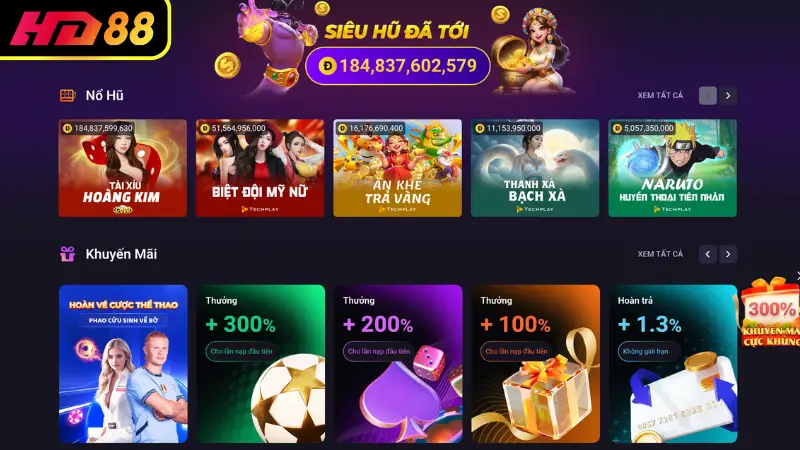 Giới thiệu tổng quan về nhà cái HD88
