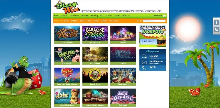 casino games win online