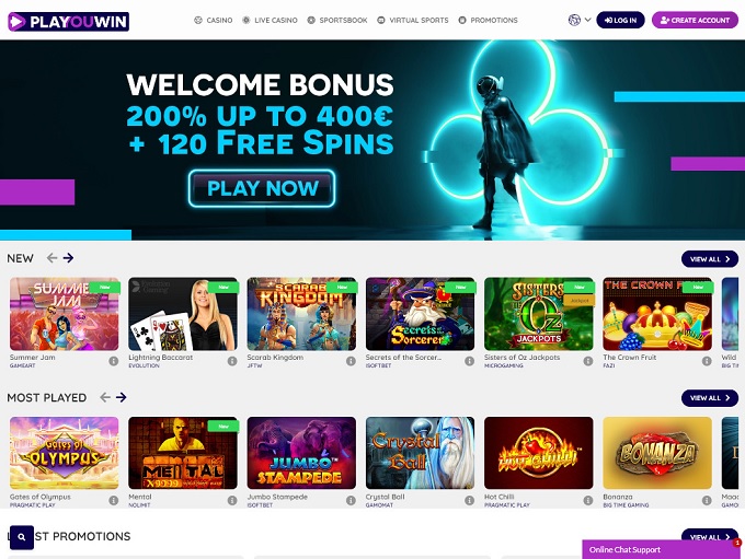 casino table games online